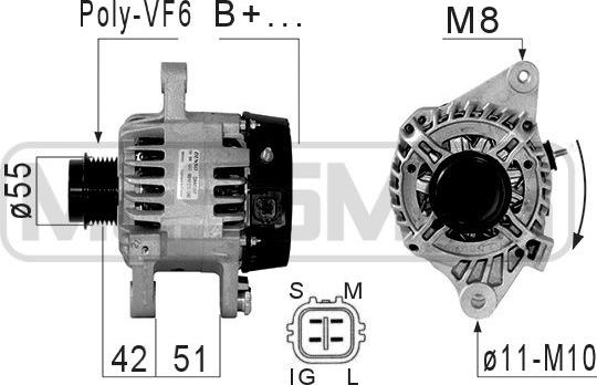 ERA 210858 - Генератор vvparts.bg