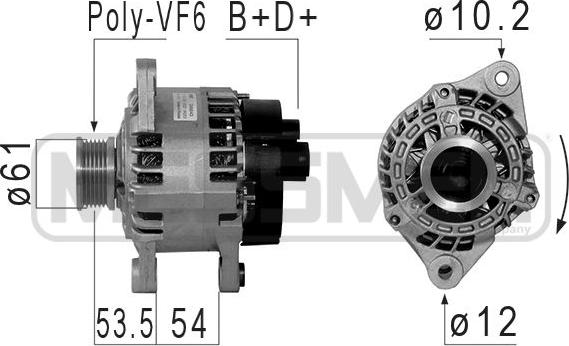 ERA 210853 - Генератор vvparts.bg