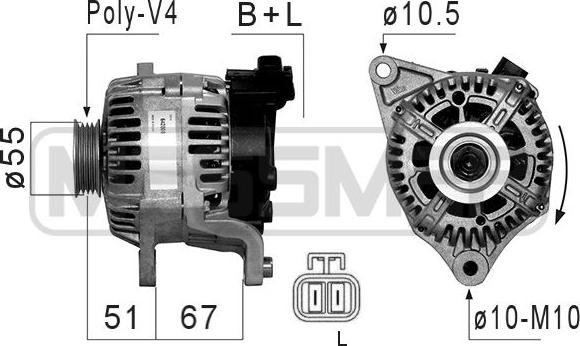 ERA 210857 - Генератор vvparts.bg