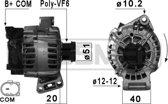 ERA 210861 - Генератор vvparts.bg