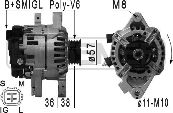 ERA 210889A - Генератор vvparts.bg