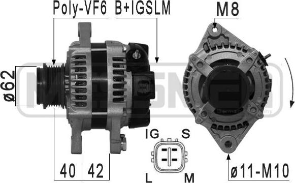 ERA 210882A - Генератор vvparts.bg