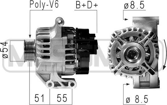 ERA 210839 - Генератор vvparts.bg