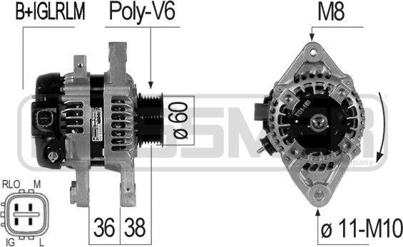 ERA 210829 - Генератор vvparts.bg