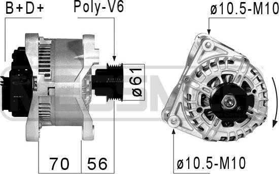 ERA 210825A - Генератор vvparts.bg