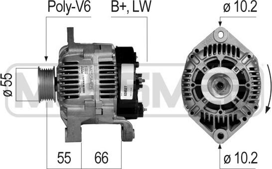 ERA 210345R - Генератор vvparts.bg