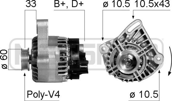 ERA 210348A - Генератор vvparts.bg