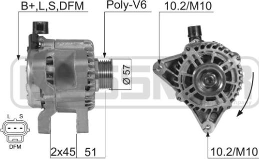 ERA 210360 - Генератор vvparts.bg