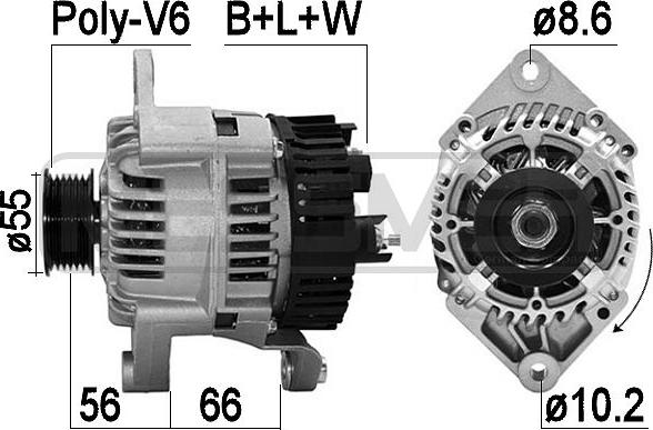 ERA 210368 - Генератор vvparts.bg