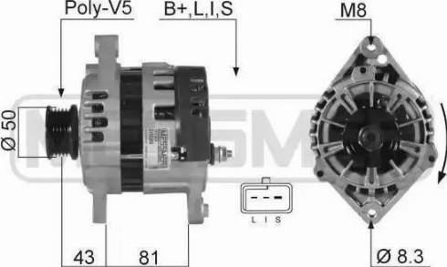 BOSCH 0 986 049 600 - Генератор vvparts.bg