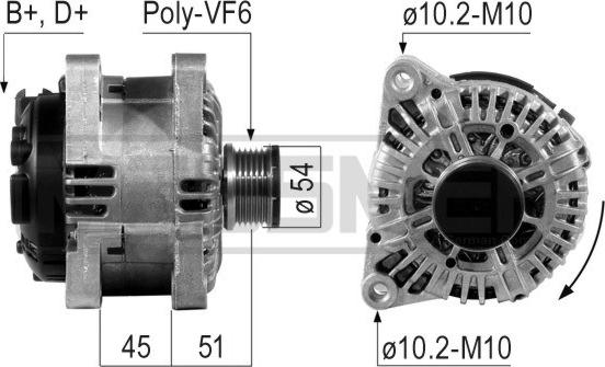 ERA 210243 - Генератор vvparts.bg