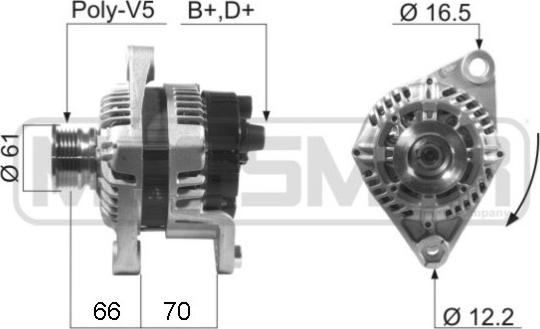 ERA 210254A - Генератор vvparts.bg