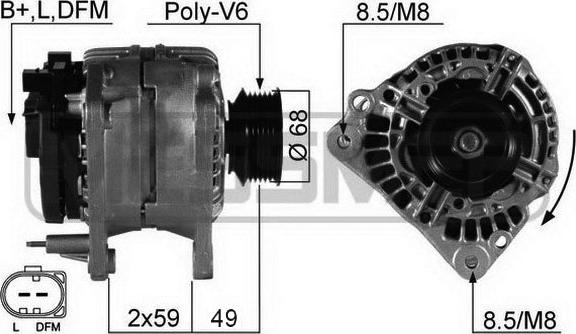 ERA 210256A - Генератор vvparts.bg