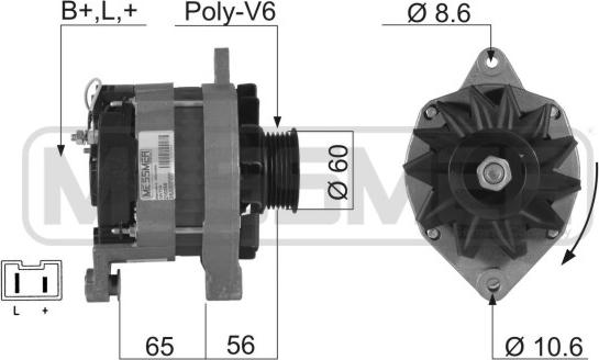 ERA 210258R - Генератор vvparts.bg