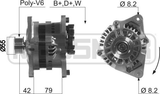 ERA 210253R - Генератор vvparts.bg