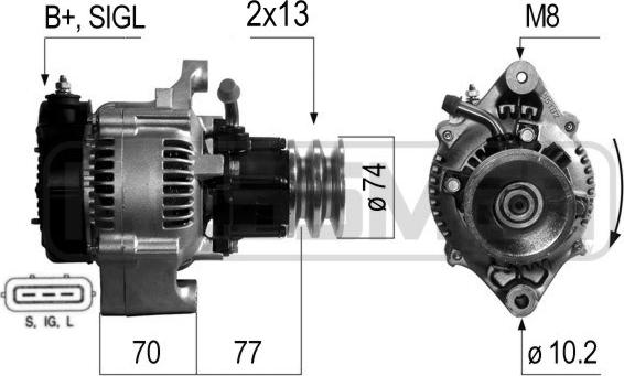 ERA 210267R - Генератор vvparts.bg