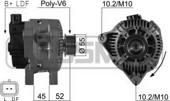 ERA 210207R - Генератор vvparts.bg