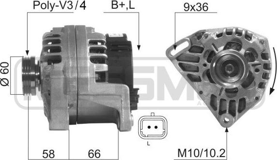 ERA 210286 - Генератор vvparts.bg