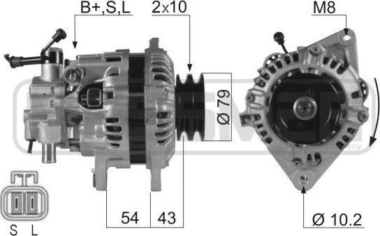 ERA 210274 - Генератор vvparts.bg