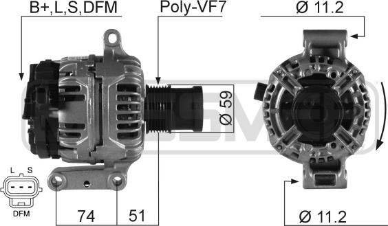 ERA 210278R - Генератор vvparts.bg