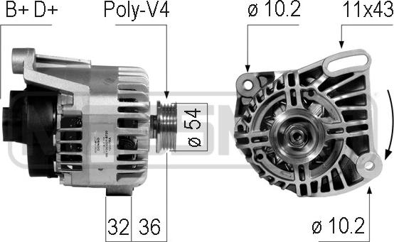 ERA 210745 - Генератор vvparts.bg