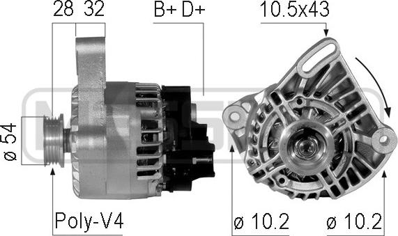 ERA 210746 - Генератор vvparts.bg