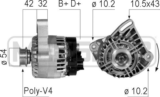 ERA 210743 - Генератор vvparts.bg