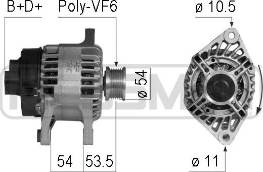 ERA 210751 - Генератор vvparts.bg