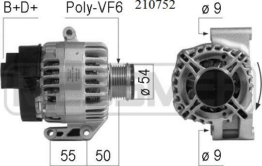 ERA 210752 - Генератор vvparts.bg