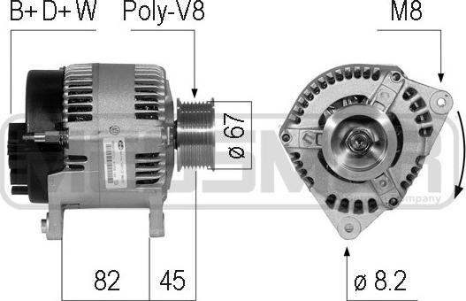 ERA 210762 - Генератор vvparts.bg