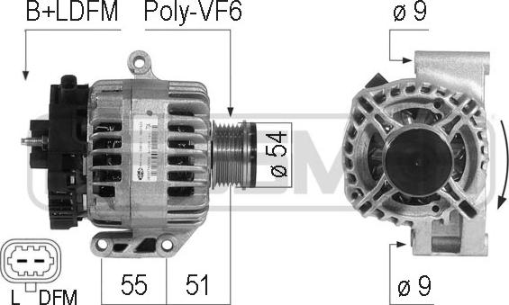 ERA 210734 - Генератор vvparts.bg