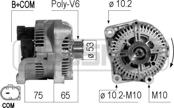 ERA 210735 - Генератор vvparts.bg