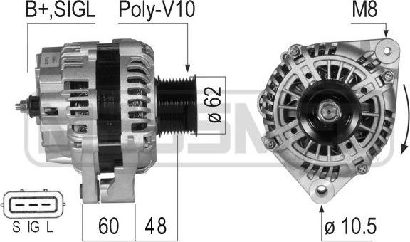 ERA 210772 - Генератор vvparts.bg