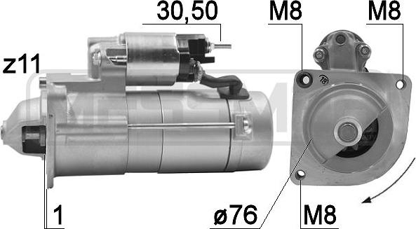 ERA 220967 - Стартер vvparts.bg