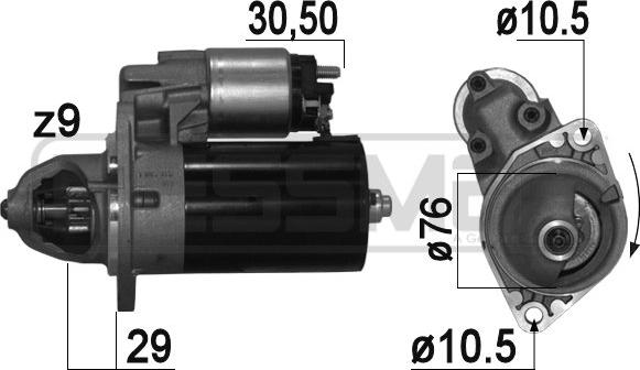 ERA 220909 - Стартер vvparts.bg