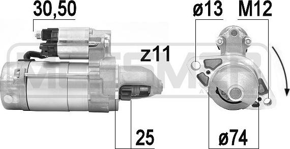 ERA 220937 - Стартер vvparts.bg