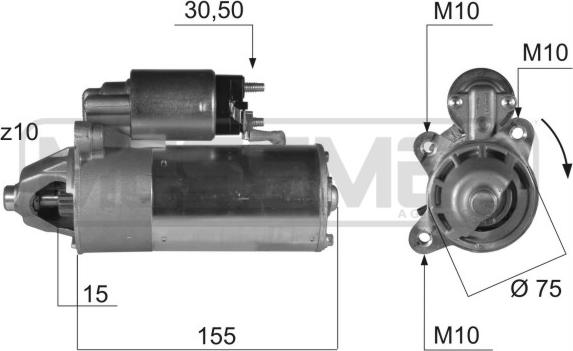 ERA 220413 - Стартер vvparts.bg