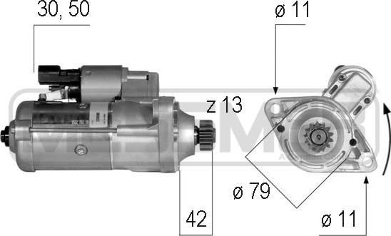 ERA 220590 - Стартер vvparts.bg