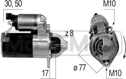 ERA 220543 - Стартер vvparts.bg