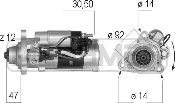 ERA 220561 - Стартер vvparts.bg