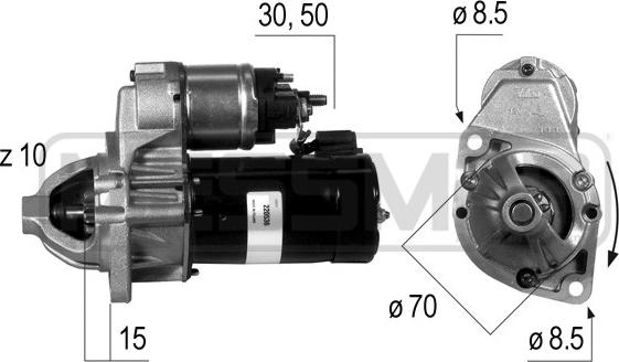 ERA 220536 - Стартер vvparts.bg