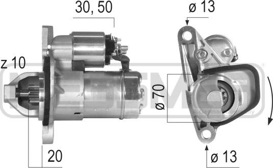 ERA 220579 - Стартер vvparts.bg