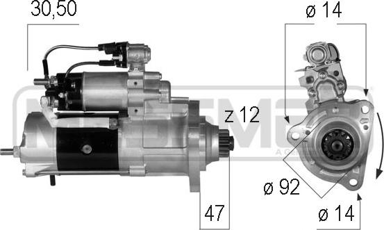 ERA 220570 - Стартер vvparts.bg