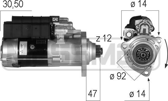 ERA 220572 - Стартер vvparts.bg