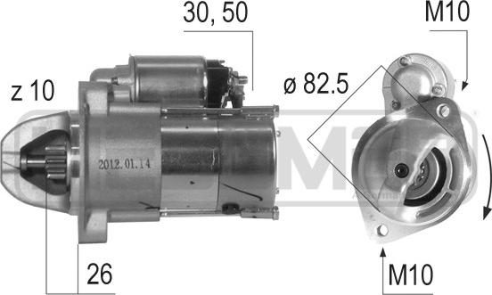 ERA 220645 - Стартер vvparts.bg