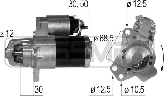 ERA 220640 - Стартер vvparts.bg