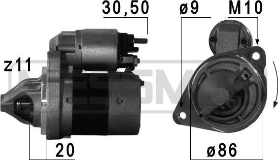 ERA 220689 - Стартер vvparts.bg