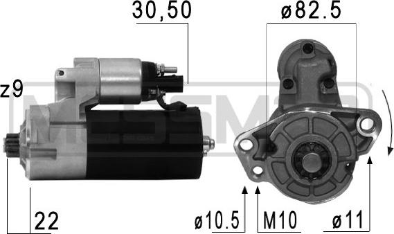 ERA 220683 - Стартер vvparts.bg