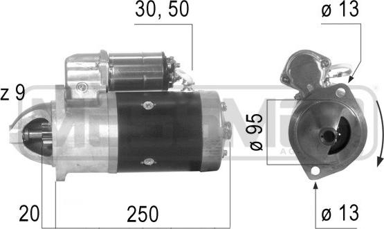 ERA 220621 - Стартер vvparts.bg