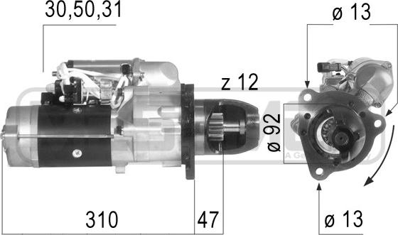 ERA 220627 - Стартер vvparts.bg